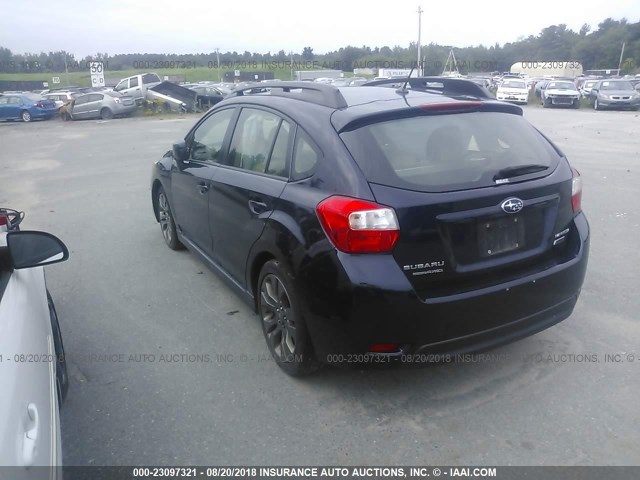 JF1GPAL60EH278184 - 2014 SUBARU IMPREZA SPORT PREMIUM Dark Blue photo 3