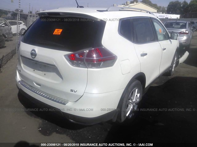 5N1AT2MN8GC793677 - 2016 NISSAN ROGUE S/SL/SV WHITE photo 4