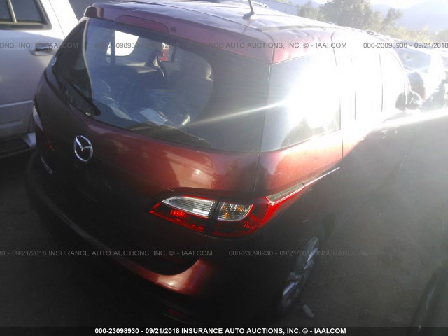 JM1CW2BL6E0165864 - 2014 MAZDA 5 SPORT RED photo 4