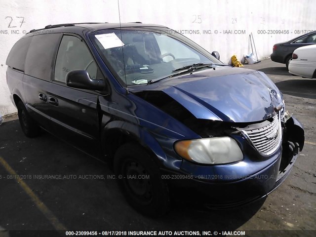 2C4GP44372R519626 - 2002 CHRYSLER TOWN & COUNTRY LX Dark Blue photo 1