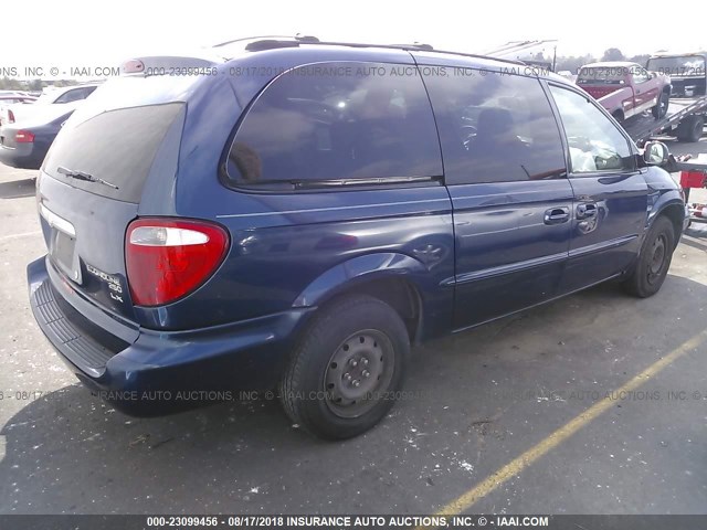 2C4GP44372R519626 - 2002 CHRYSLER TOWN & COUNTRY LX Dark Blue photo 4