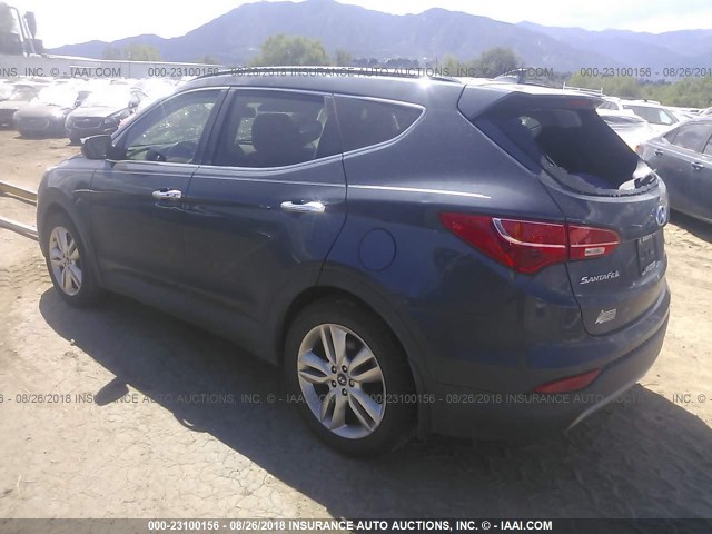 5XYZW3LA7EG141290 - 2014 HYUNDAI SANTA FE SPORT  GRAY photo 3