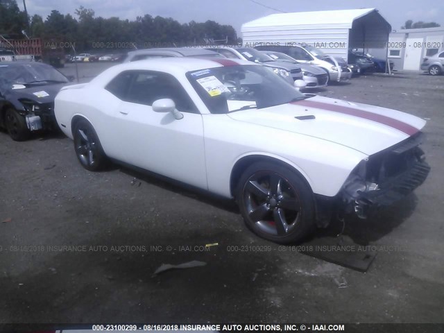 2C3CDYAGXCH293423 - 2012 DODGE CHALLENGER SXT WHITE photo 1