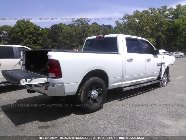 3C6TR4DT9FG545785 - 2015 RAM 2500 SLT WHITE photo 4