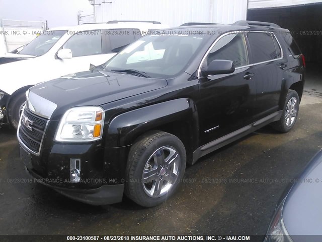 2GKFLTE58C6350032 - 2012 GMC TERRAIN SLE BLACK photo 2