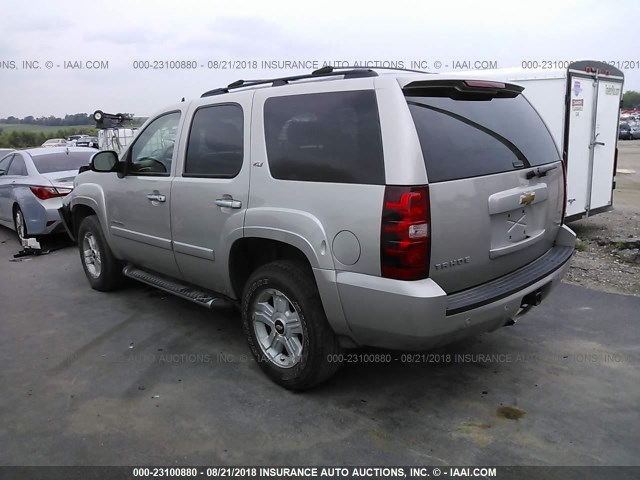 1GNFK13037R373262 - 2007 CHEVROLET TAHOE K1500 SILVER photo 3