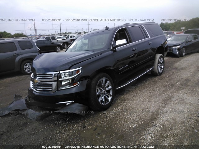 1GNSCJKC0HR397639 - 2017 CHEVROLET SUBURBAN C1500 PREMIER BLACK photo 2