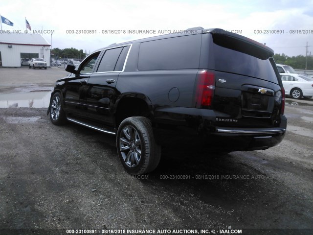 1GNSCJKC0HR397639 - 2017 CHEVROLET SUBURBAN C1500 PREMIER BLACK photo 3