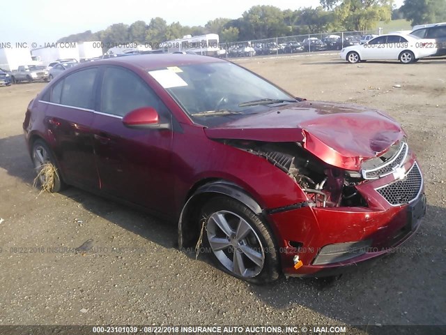 1G1PE5SB5E7120332 - 2014 CHEVROLET CRUZE LT RED photo 1