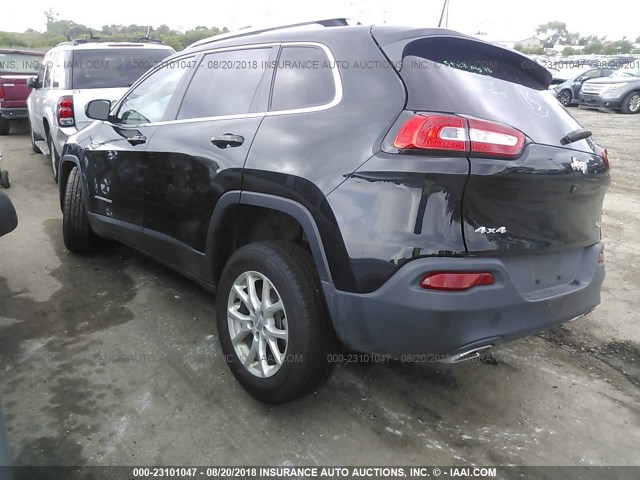 1C4PJMCS3HW545568 - 2017 JEEP CHEROKEE LATITUDE BLACK photo 3