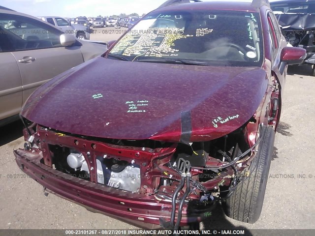 4S4BSENC2G3348857 - 2016 SUBARU OUTBACK 3.6R LIMITED RED photo 6