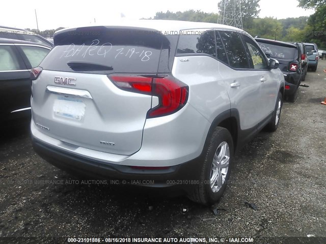 3GKALTEV8JL267669 - 2018 GMC TERRAIN SLE SILVER photo 4