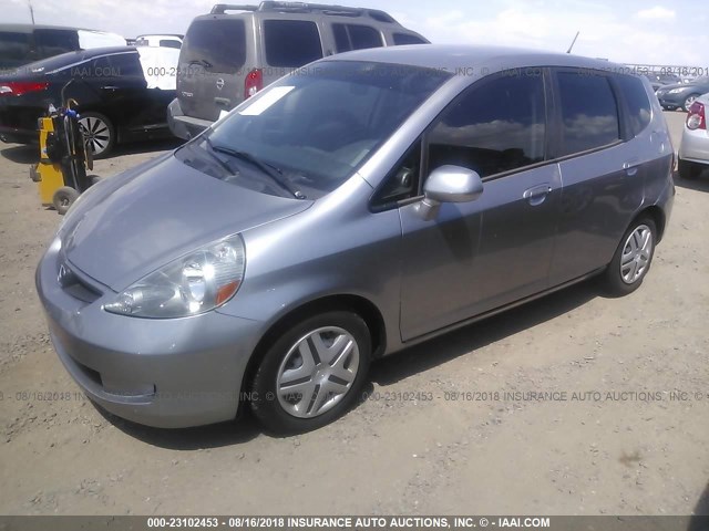 JHMGD38428S053163 - 2008 HONDA FIT GRAY photo 2