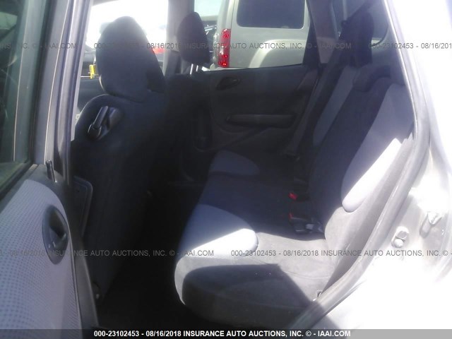 JHMGD38428S053163 - 2008 HONDA FIT GRAY photo 8