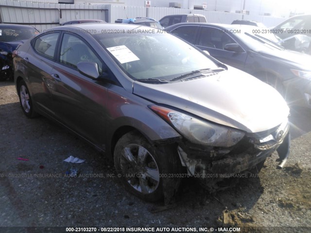 5NPDH4AE3DH394047 - 2013 HYUNDAI ELANTRA GLS/LIMITED GRAY photo 1