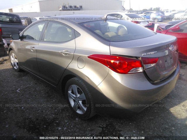 5NPDH4AE3DH394047 - 2013 HYUNDAI ELANTRA GLS/LIMITED GRAY photo 3