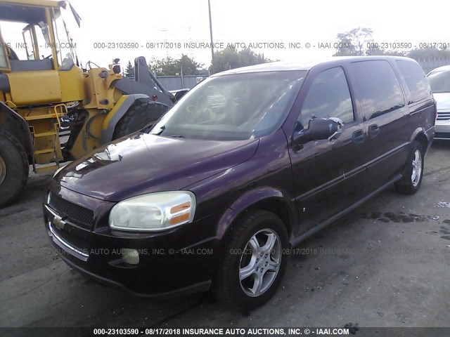 1GNDV23177D109567 - 2007 CHEVROLET UPLANDER LS MAROON photo 2