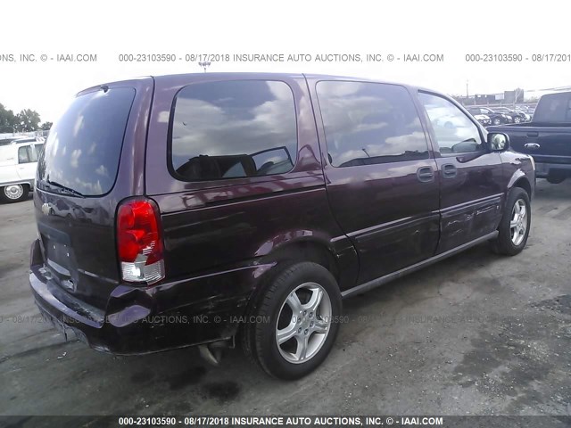 1GNDV23177D109567 - 2007 CHEVROLET UPLANDER LS MAROON photo 4