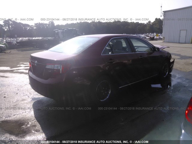 4T1BF1FK4DU644004 - 2013 TOYOTA CAMRY L/SE/LE/XLE Qırmızı foto 4