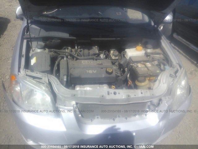 KL1TD56657B167535 - 2007 CHEVROLET AVEO LS SILVER photo 10