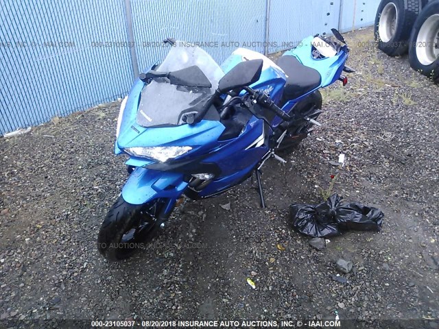 JKAEXKH1XJDA14389 - 2018 KAWASAKI EX400 BLUE photo 2