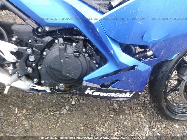 JKAEXKH1XJDA14389 - 2018 KAWASAKI EX400 BLUE photo 8