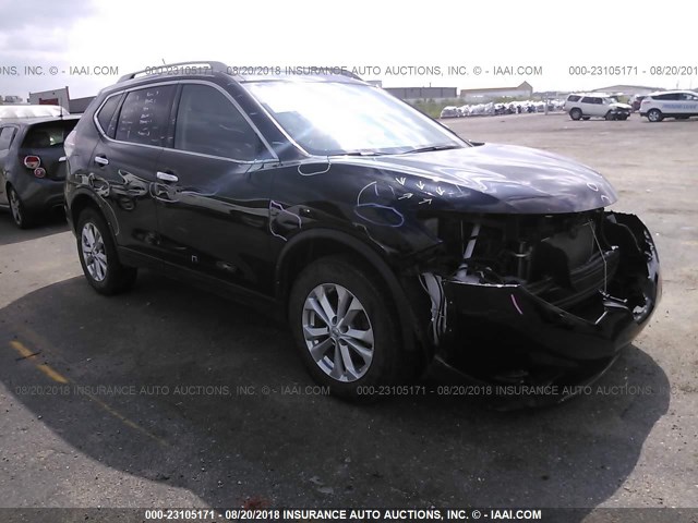 5N1AT2MV0EC861483 - 2014 NISSAN ROGUE S/SL/SV BLACK photo 1