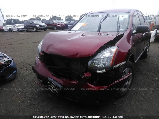 JN8AS5MT5EW618701 - 2014 NISSAN ROGUE SELECT S BURGUNDY photo 1