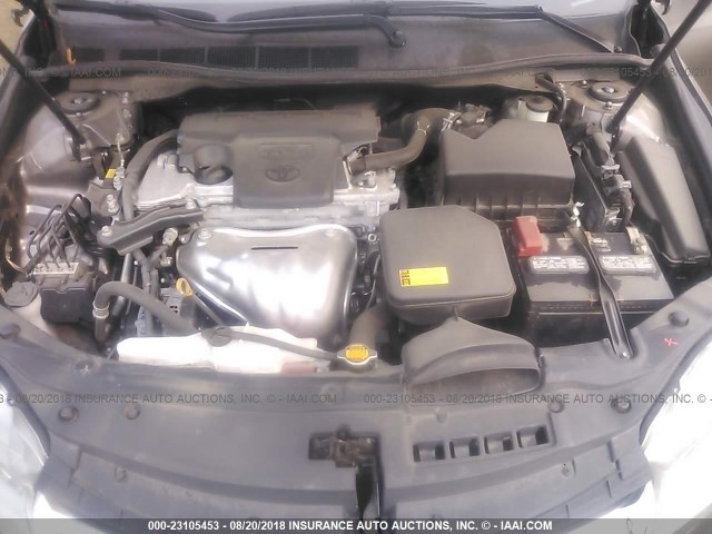 4T1BF1FK3FU960304 - 2015 TOYOTA CAMRY LE/XLE/SE/XSE GRAY photo 10