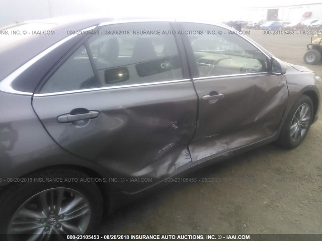 4T1BF1FK3FU960304 - 2015 TOYOTA CAMRY LE/XLE/SE/XSE GRAY photo 6