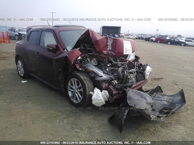 JN8AF5MV2FT555646 - 2015 NISSAN JUKE S/SV/SL/NISMO MAROON photo 1