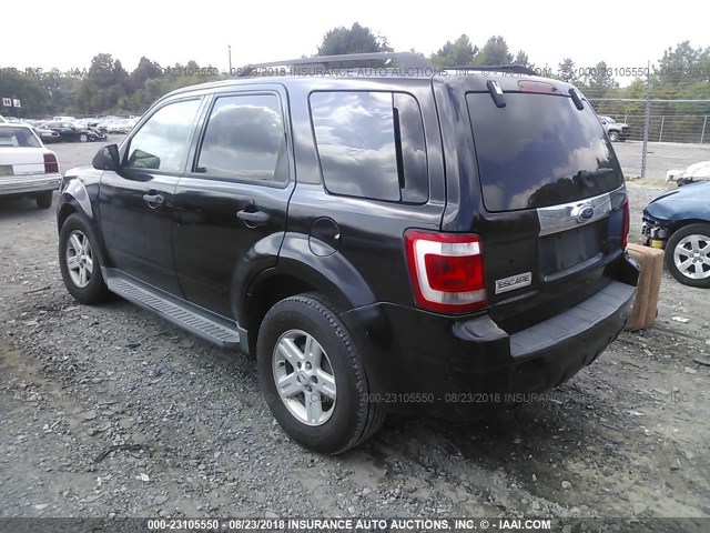 1FMCU49389KC15693 - 2009 FORD ESCAPE HYBRID BLACK photo 3