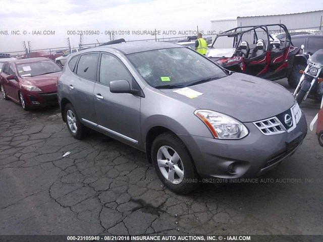 JN8AS5MV2DW631762 - 2013 NISSAN ROGUE S/SV SILVER photo 1