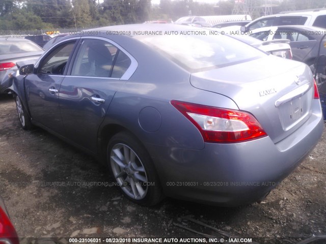 1N4AA5AP1AC811077 - 2010 NISSAN MAXIMA S/SV GRAY photo 3