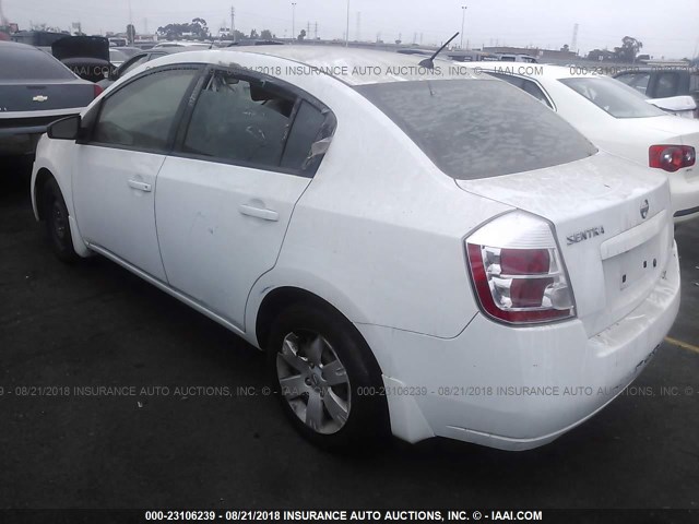 3N1AB61E69L636744 - 2009 NISSAN SENTRA 2.0/2.0S/2.0SL WHITE photo 3