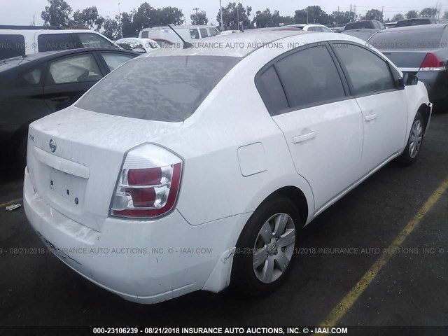 3N1AB61E69L636744 - 2009 NISSAN SENTRA 2.0/2.0S/2.0SL WHITE photo 4