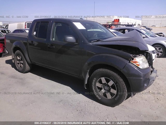 1N6AD0ER3BC405607 - 2011 NISSAN FRONTIER S/SV/SL/PRO-4X GRAY photo 1