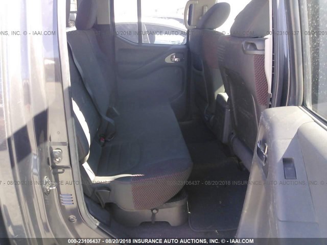 1N6AD0ER3BC405607 - 2011 NISSAN FRONTIER S/SV/SL/PRO-4X GRAY photo 8