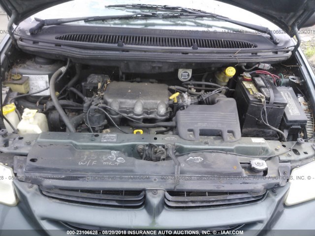 2B4GP243XYR774720 - 2000 DODGE GRAND CARAVAN  GREEN photo 10