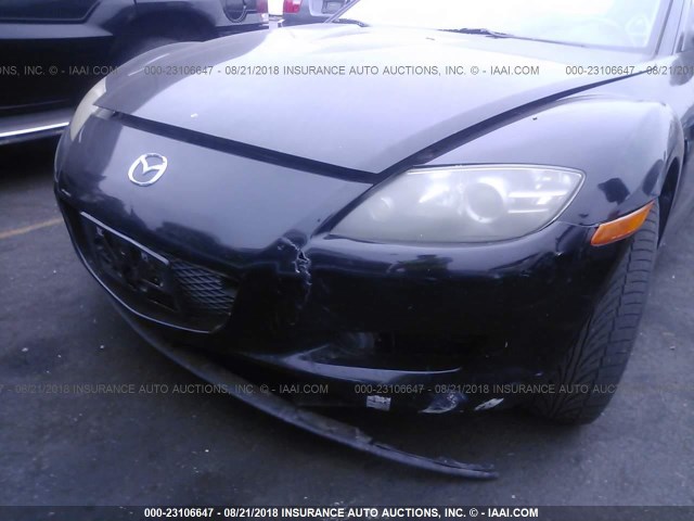 JM1FE173440115000 - 2004 MAZDA RX8 BLACK photo 6