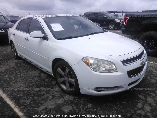 1G1ZC5EU3CF333519 - 2012 CHEVROLET MALIBU 1LT WHITE photo 1