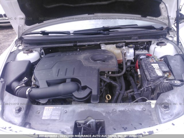 1G1ZC5EU3CF333519 - 2012 CHEVROLET MALIBU 1LT WHITE photo 10