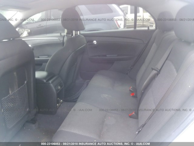 1G1ZC5EU3CF333519 - 2012 CHEVROLET MALIBU 1LT WHITE photo 8