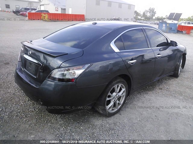 1N4AA5AP7DC804557 - 2013 NISSAN MAXIMA S/SV GRAY photo 4