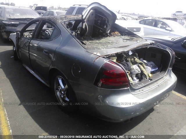 2G2WR524X41338307 - 2004 PONTIAC GRAND PRIX GTP GRAY photo 3