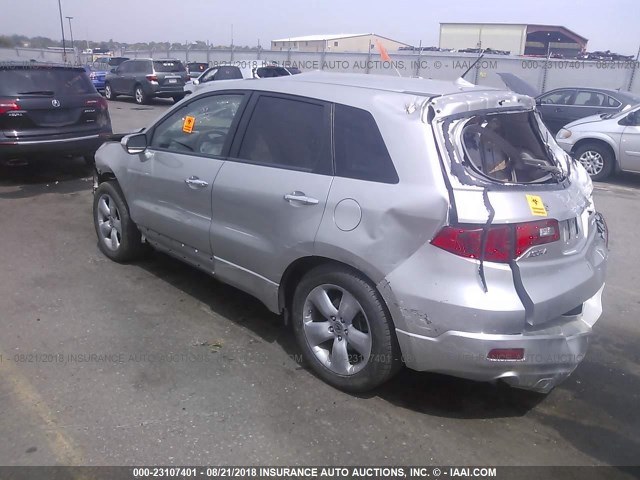 5J8TB182X9A003791 - 2009 ACURA RDX SILVER photo 3