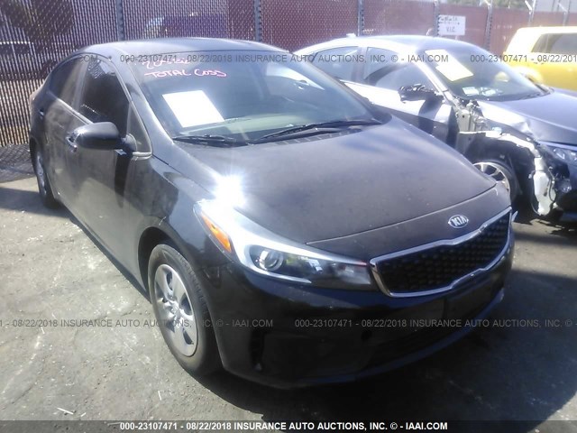 3KPFL4A78HE038292 - 2017 KIA FORTE LX/S BLACK photo 1