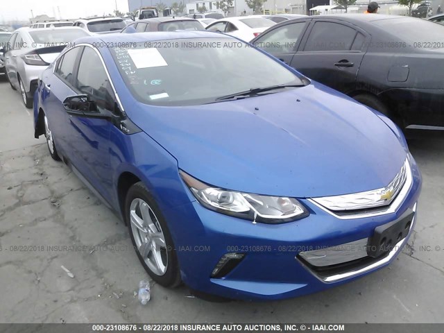 1G1RC6S54JU136452 - 2018 CHEVROLET VOLT LT BLUE photo 1