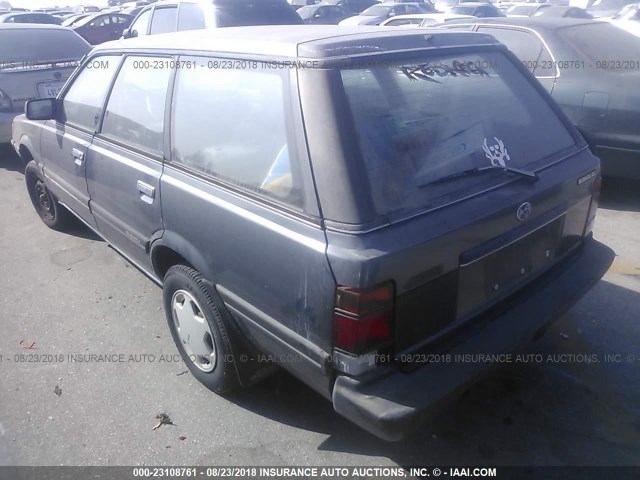 JF2AN53B6HE486944 - 1987 SUBARU GL 4WD GRAY photo 3