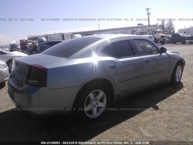 2B3KA43G56H449749 - 2006 DODGE CHARGER SE/SXT BLUE photo 4